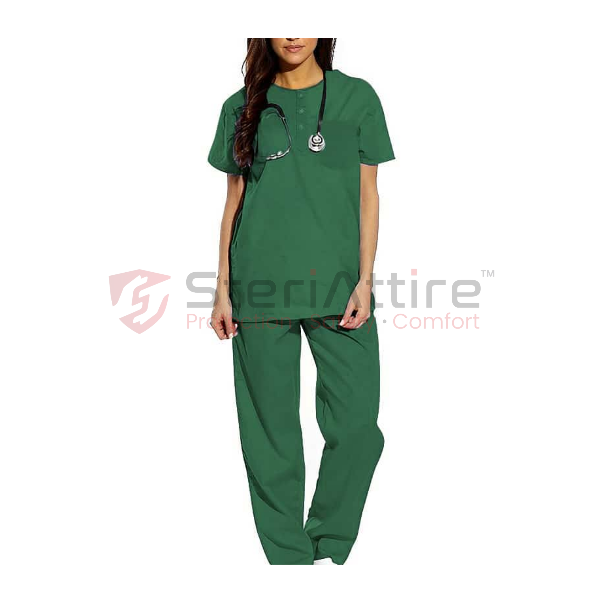 SCRUB SUIT O NECK (FEMALE)