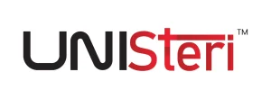 Logo of UNISTERI brand by SteriAttire for Disposable Drapes and Packs used in Hospitals.