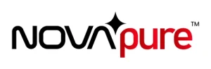 Logo of NovaPure brand by SteriAttire for disposable cleanroom garments for Pharma Industries
